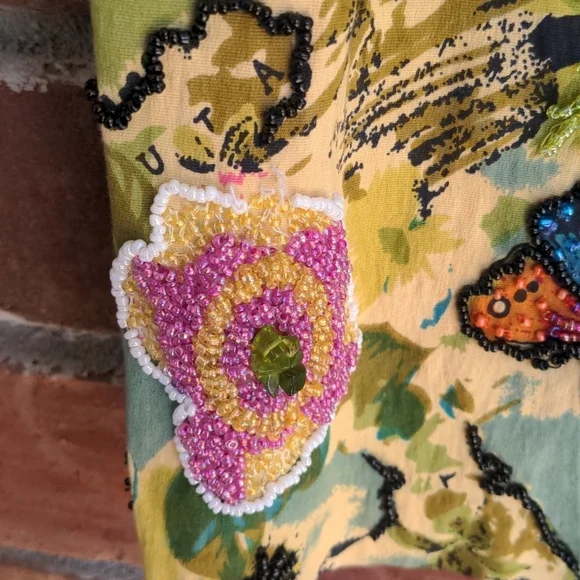 Dolce Apparel Beaded Skirt Petite Medium - Picture 5 of 7